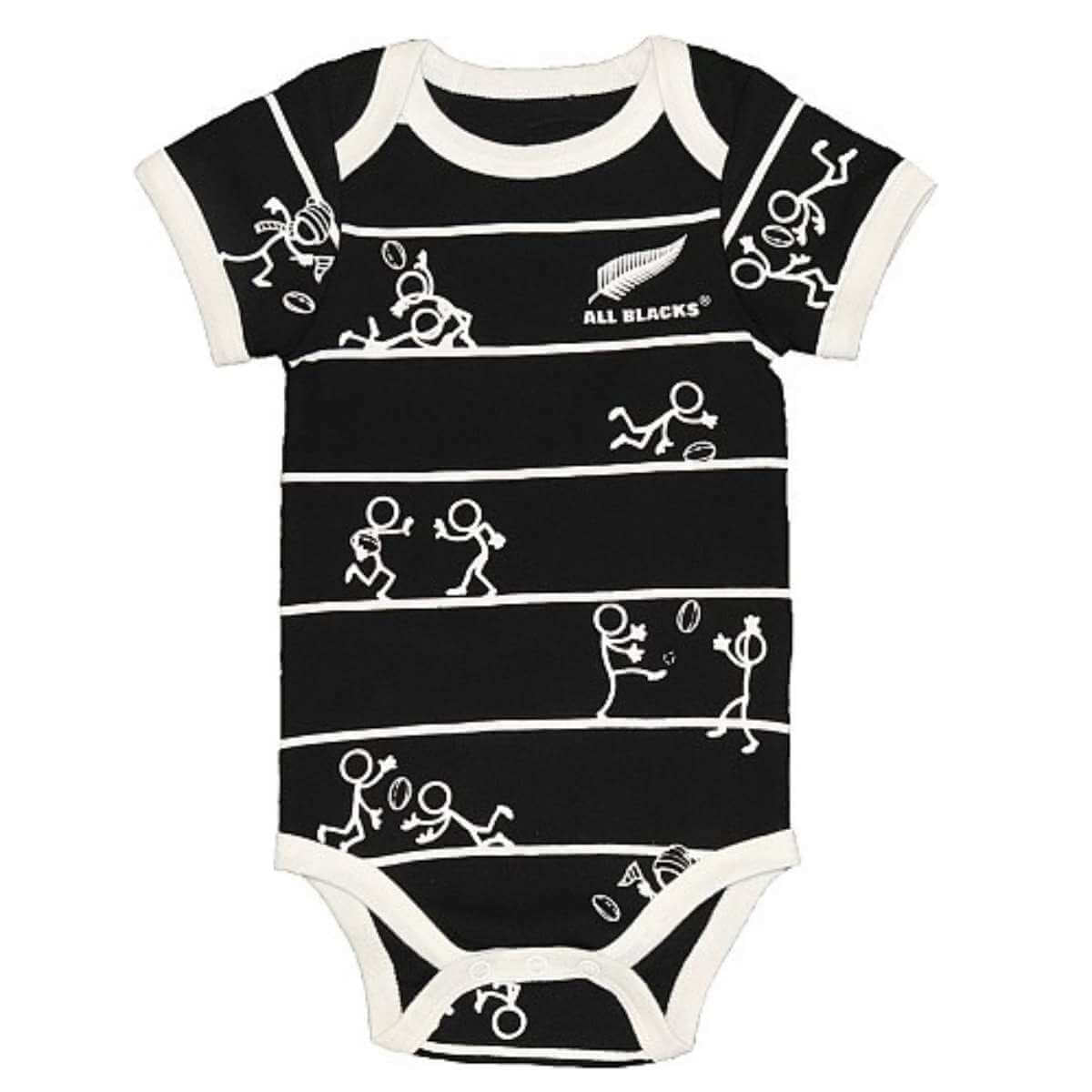 All Blacks Bodysuit - Stick Figure - Funky Gifts NZ