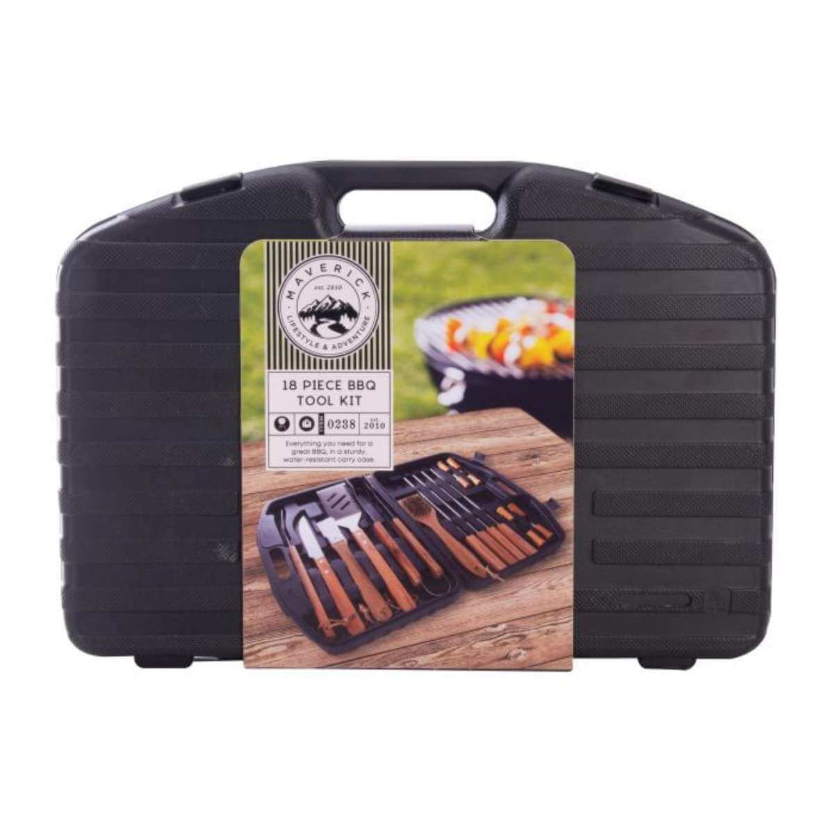 BBQ Tool Kit 18pcs in Hard Shell Case - Funky Gifts NZ