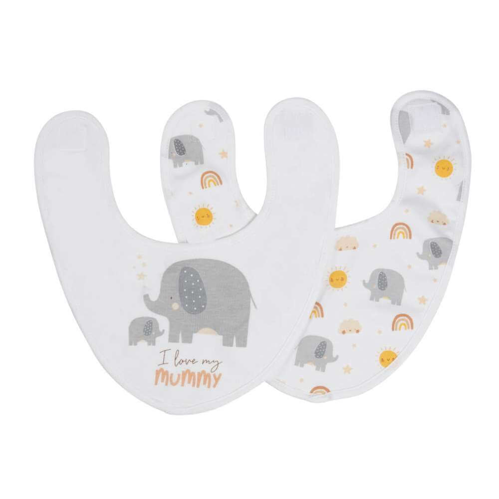 Splosh Baby Elephant Bib Set - Funky Gifts NZ