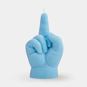 F*ck You Baby Hand Candle - Blue - Funky Gifts NZ