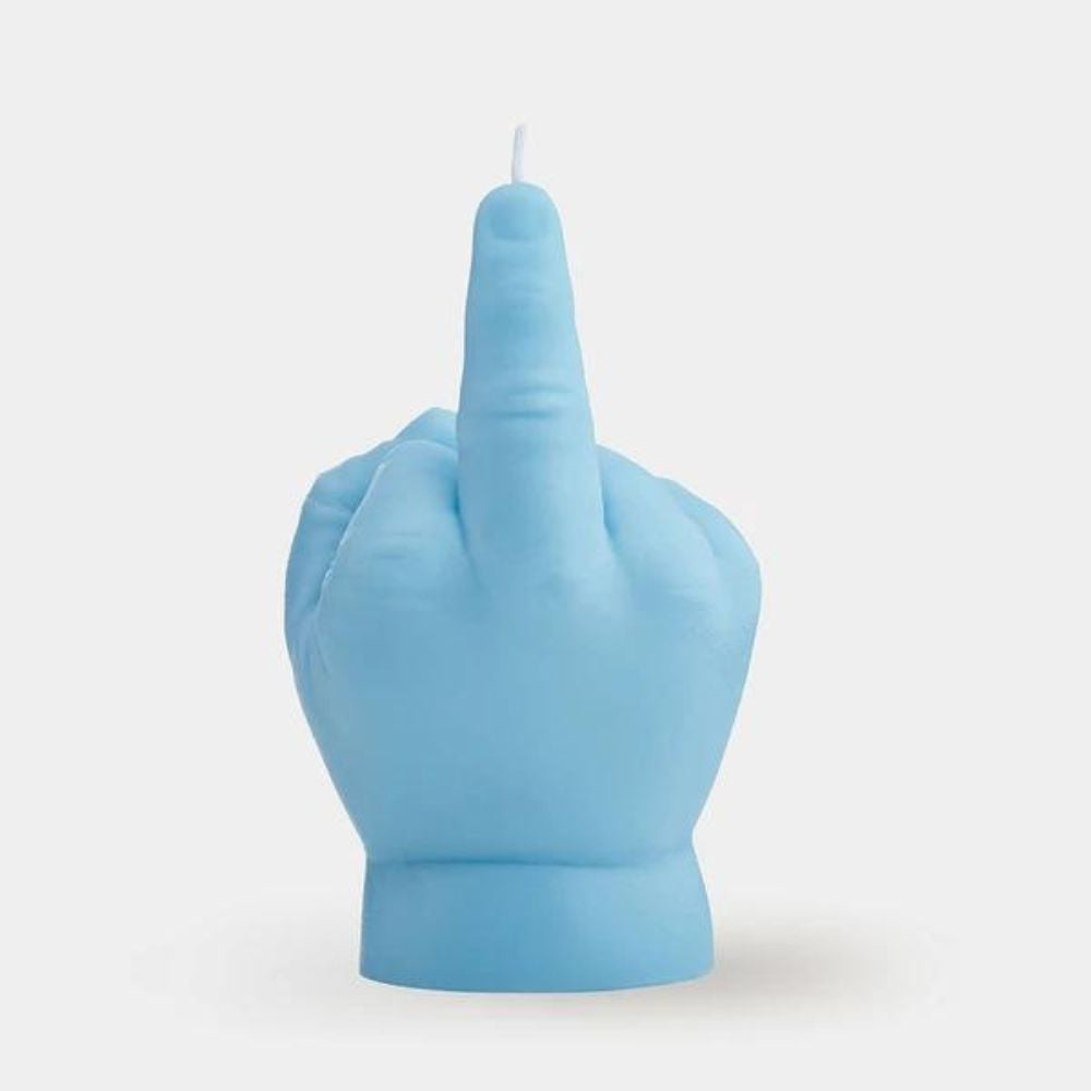 F*ck You Baby Hand Candle - Blue - Funky Gifts NZ