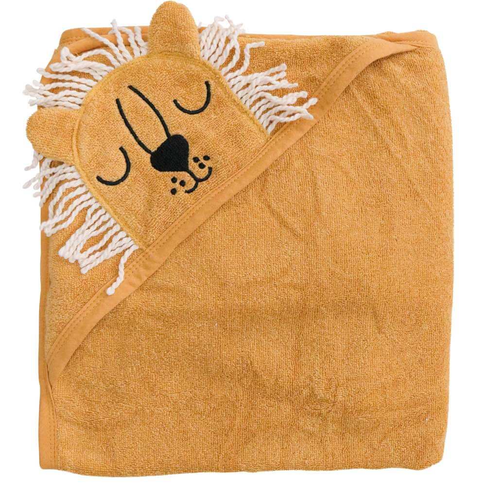 Baby Hooded Towel Lion - Funky Gifts NZ