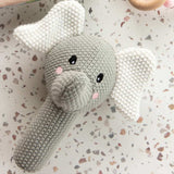 Splosh Baby Knitted Rattle Elephant - Funky Gifts NZ