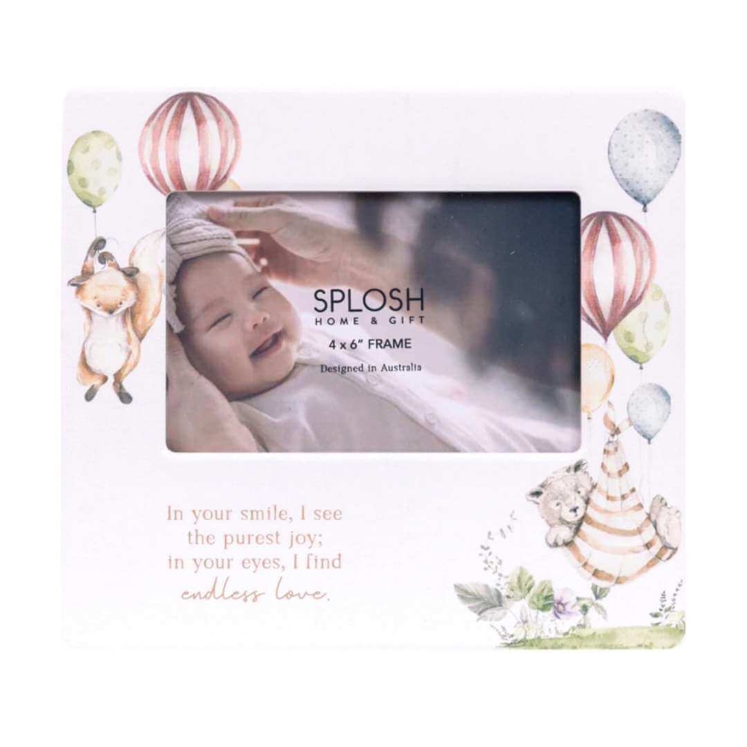Splosh Tiny Wonders Smile 4x6 Ceramic Frame - Funky Gifts NZ
