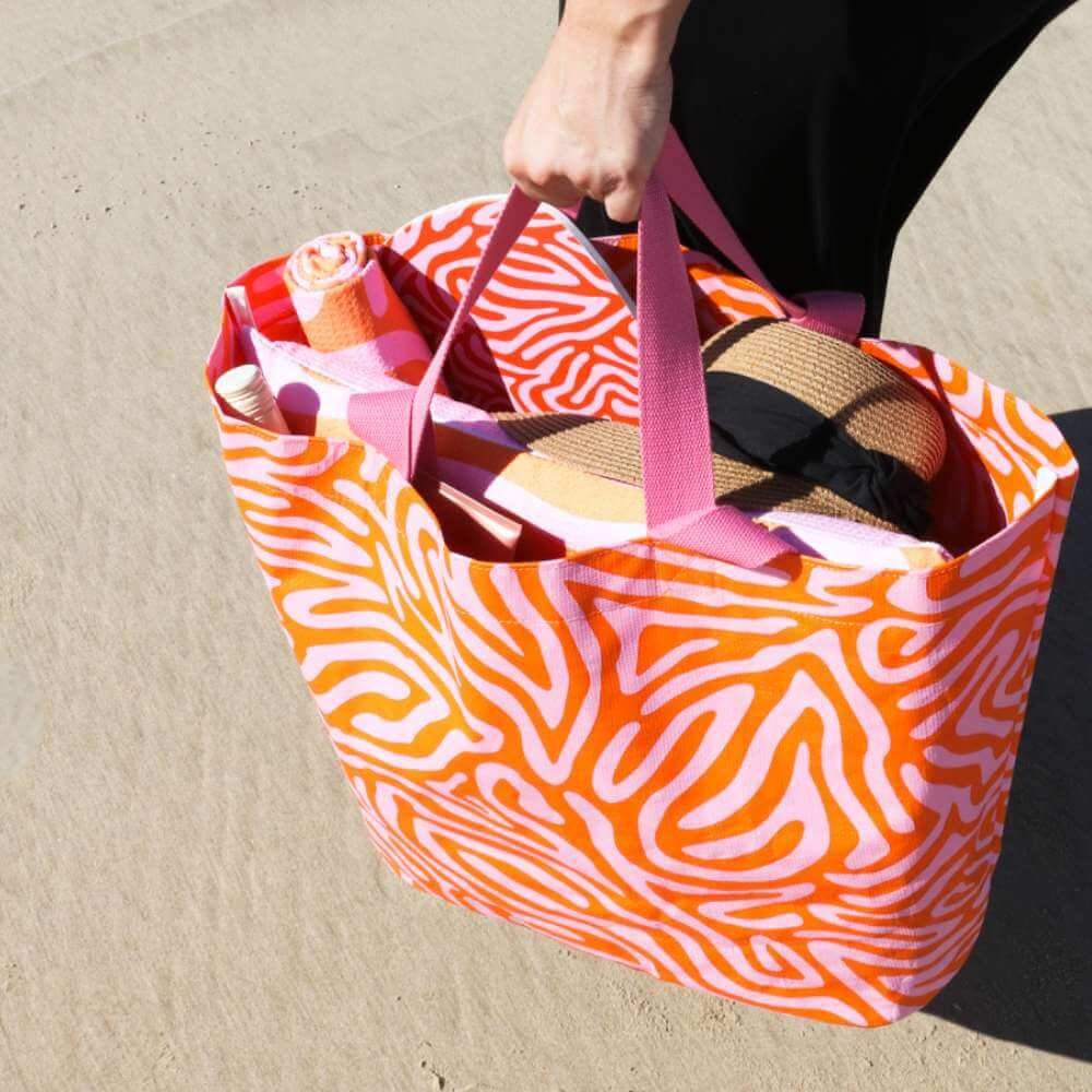 Beach Bag - Swirl - Funky Gifts NZ