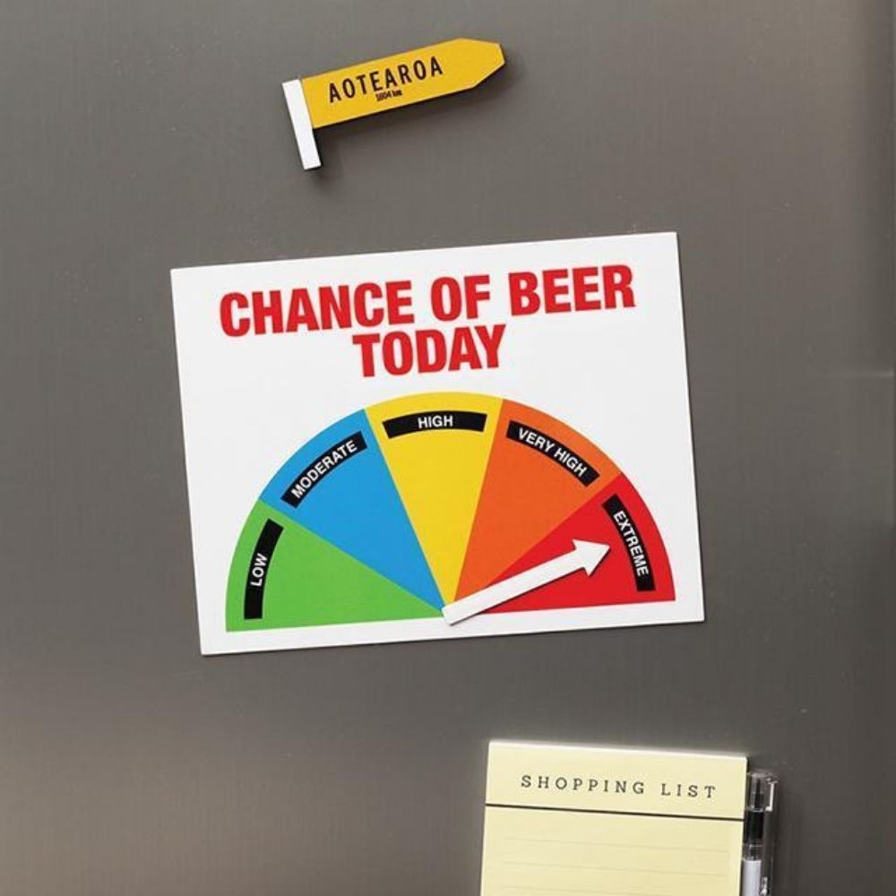 Beer-O-Meter Large Magnet - Funky Gifts NZ