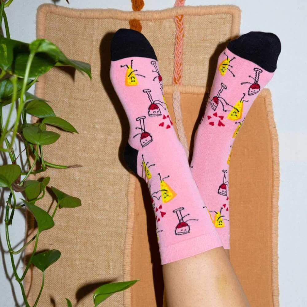 Women's Best Friends Bamboo Crew Sock - Funky Gifts NZ