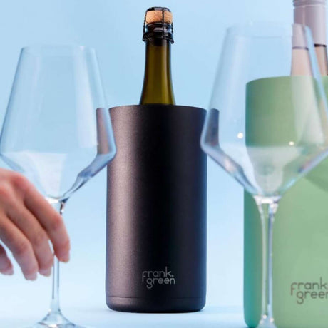 Frank Green Wine Bottle Cooler Black - Funky Gifts NZ