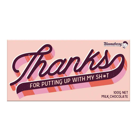 Bloomsberry Chocolate - Putting Up With My Sh*t - Funky Gifts NZ