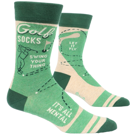 Men's Socks – Golf Socks - Blue Q - Funky Gifts NZ