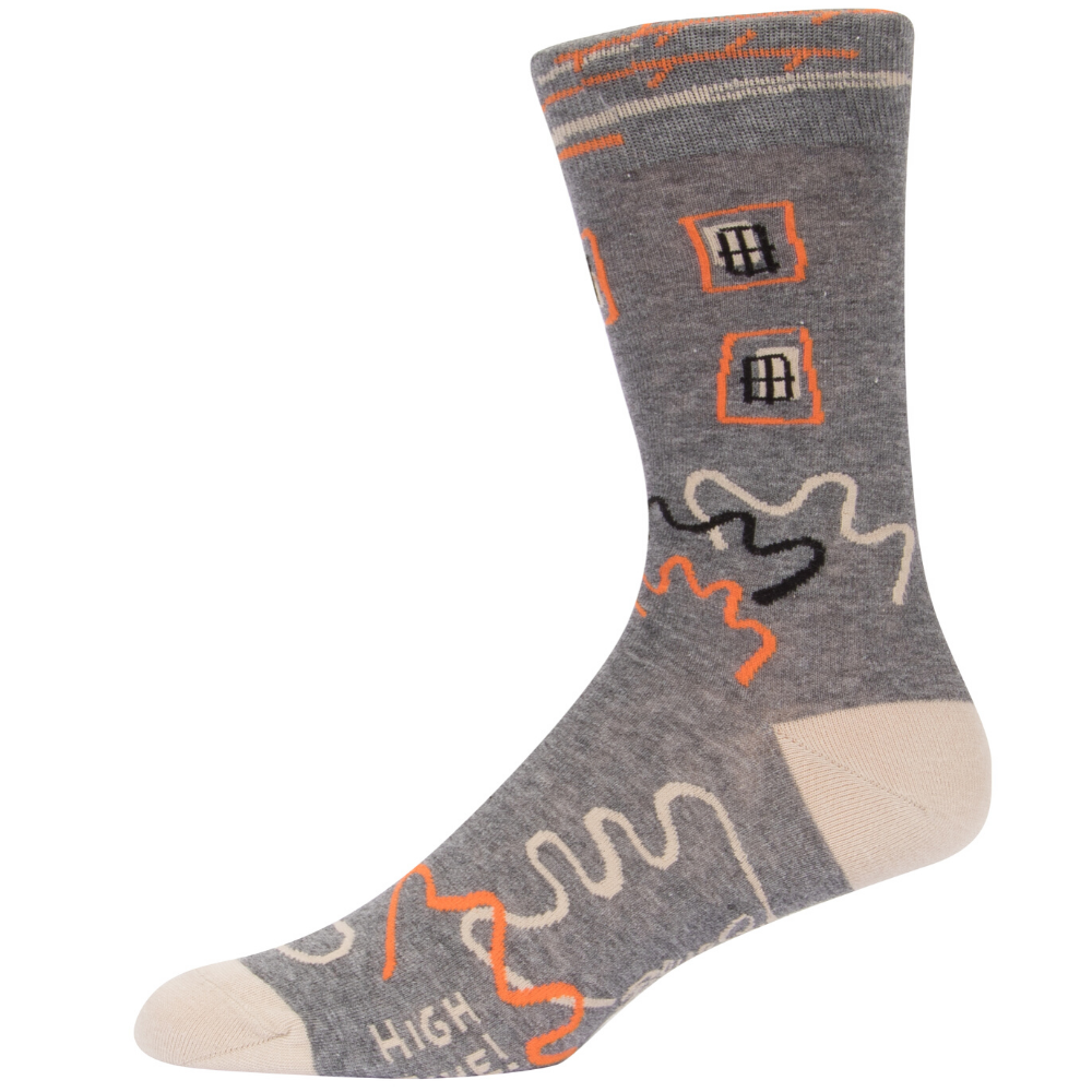 Blue Q Socks – Men's Crew – Here Comes Cool Dad - Funky Gifts NZ