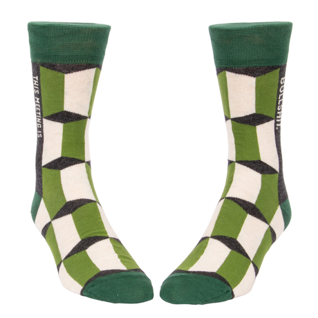Men's Socks – This Meeting is Bullsh*t - Blue Q - Funky Gifts NZ