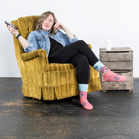 Women's Socks– I Heard You and I Don't Care - Blue Q - Funky Gifts NZ