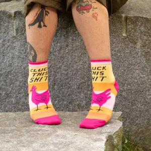 BlueQ Women's Ankle Socks - Cluck This Shit Funky Gifts NZ.jpg