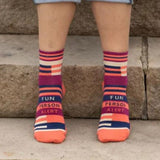 Women's Socks - Fun Person Alert - Blue Q - Funky Gifts NZ