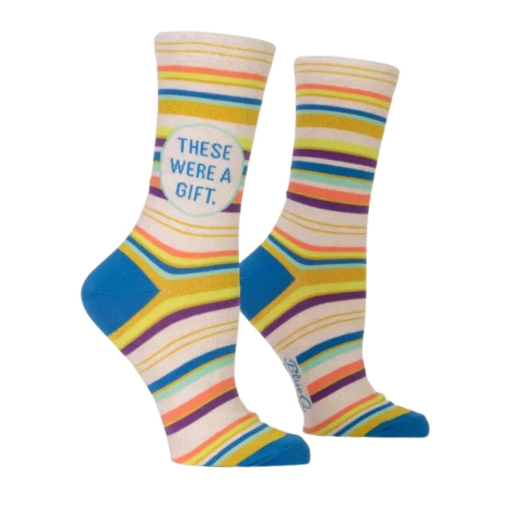 Women's Socks – These Were A Gift - Blue Q - Funky Gifts NZ