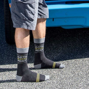 Men's Socks  - Selective Hearing - Blue Q - Funky Gifts NZ