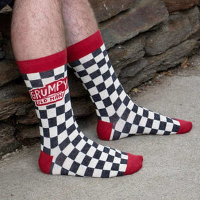 Men's Socks – Grumpy Old Man - Blue Q - Funky Gifts NZ