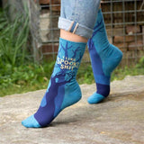 Blue Q Socks - Women's Crew - I Like Spooky Shit - Funky Gifts NZ