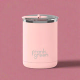Ceramic Coffee Cup with Hinged Lid - Blushed - Funky Gifts NZ