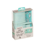 Bookaroo Travel Tech Tidy - Mint - Funky Gifts NZ