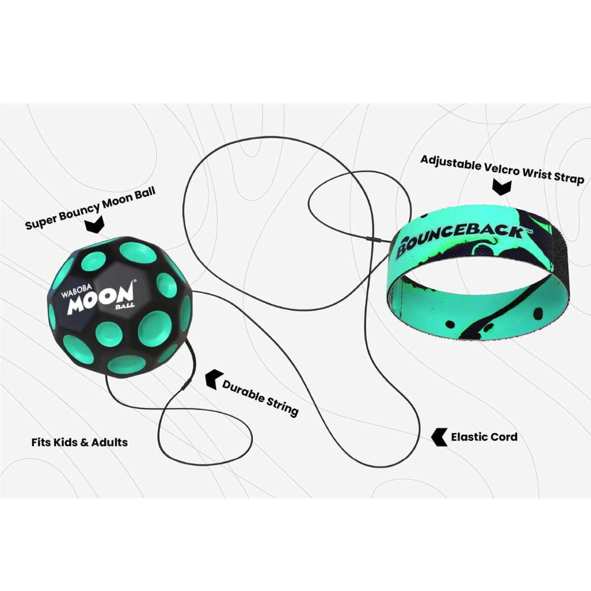 Waboba Bounceback Moon Ball - Funky Gifts NZ