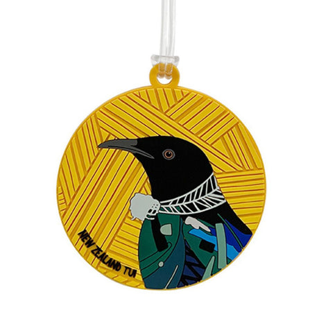 Bright & Bold Tui Bag Tag - Funky Gifts NZ