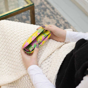 Bright Botanical Kowhai Glasses Case - Funky Gifts NZ