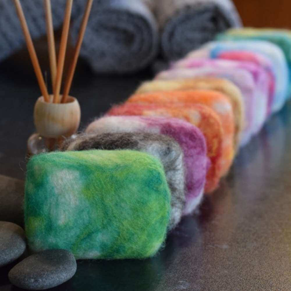 NZ Made Felted Wool Soap - Bruntwood Lane - Funky Gifts NZ