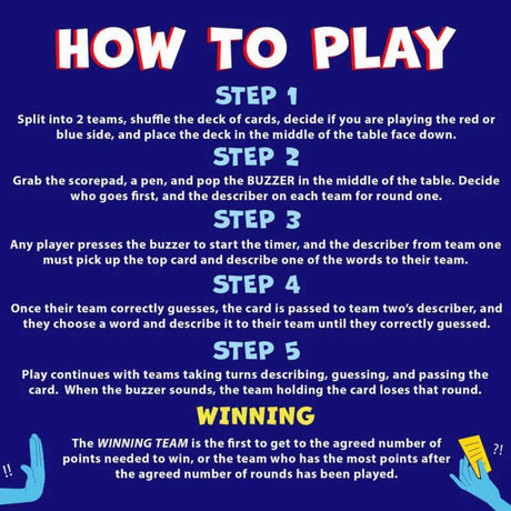 Buzzed Out Family Game - Funky Gifts NZ