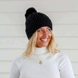 Cable Beanie - Black - Funky Gifts NZ