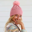 Cable Beanie - Blush Pink - Funky Gifts NZ