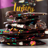 Celebration Dark Chocolate Marshmallow & Sprinkles - Funky Gifts NZ