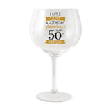 Celebrations Balloon Glass - 50th Birthday - Funky Gifts NZ