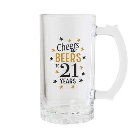 Celebrations Beer Glass -21st Birthday - Funky Gifts NZ