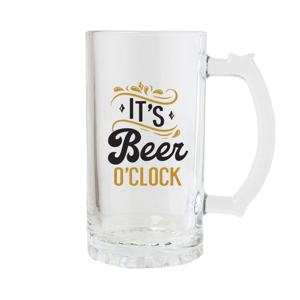 Celebrations Beer Glass - Beer O'Clock - Funky Gifts NZ