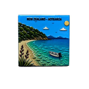 Moana Road Ceramic Square Magnet - Funky Gifts NZ