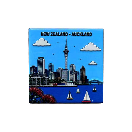 Moana Road Ceramic Square Magnet - Funky Gifts NZ