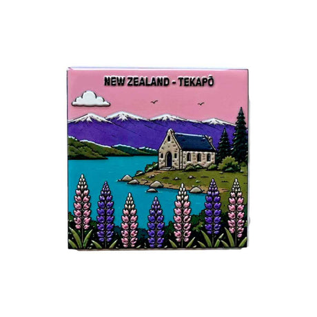 Moana Road Ceramic Square Magnet - Funky Gifts NZ