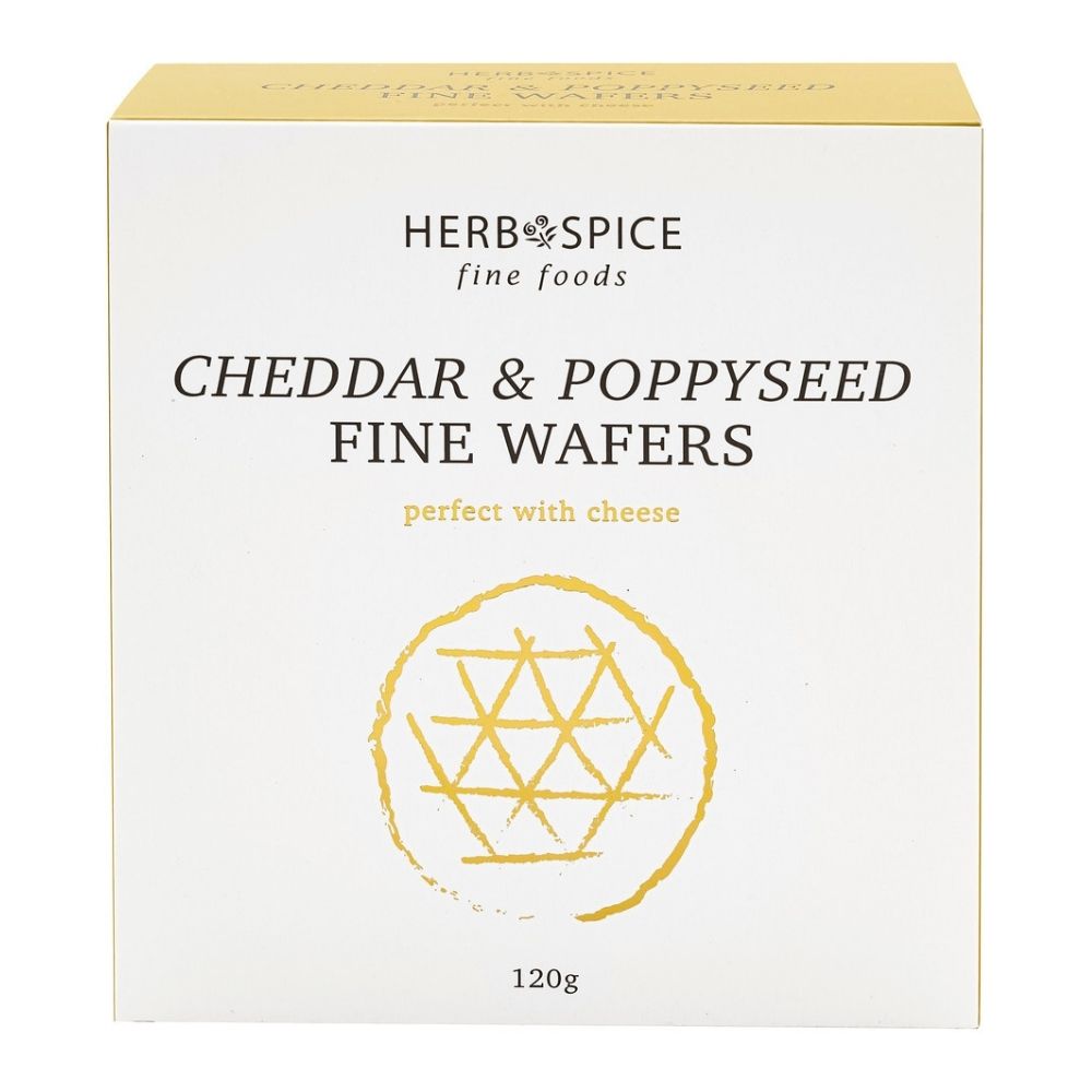 Cheddar Poppyseed Wafers - Funky Gifts NZ