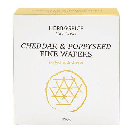 Cheddar Poppyseed Wafers - Funky Gifts NZ