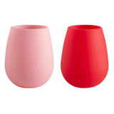 Fegg Silicone Unbreakable Glasses - Cherry + Blush - Funky Gifts NZ