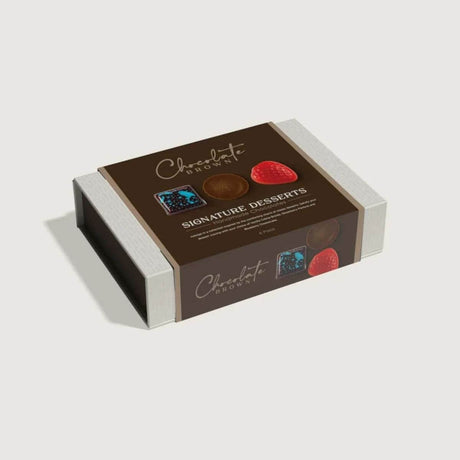 Chocolate Brown - Signature Desserts Boxed Chocolates 6pk - Funky Gifts NZ