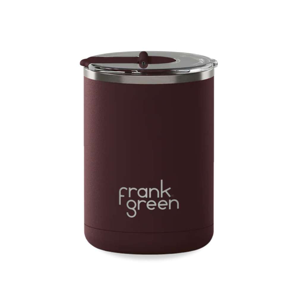 Ceramic Coffee Cup with Hinged Lid - Chocolate - Funky Gifts NZ