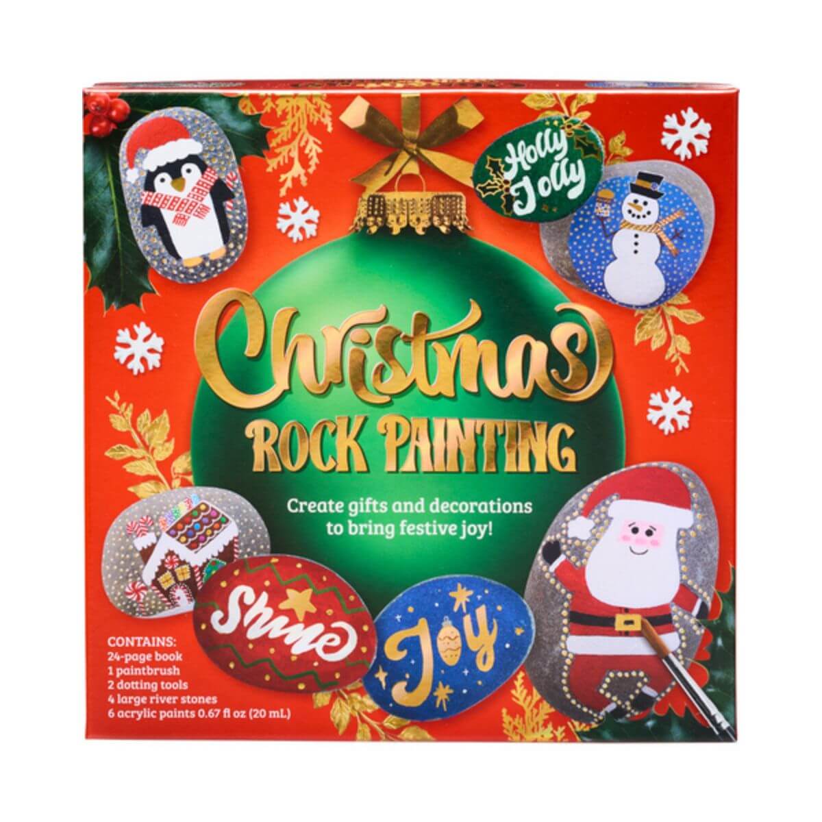 Christmas Rock Painting Kit - Funky Gifts NZ