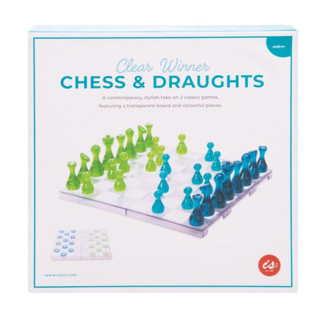 Clear Winner Chess & Checkers - Funky Gifts NZ
