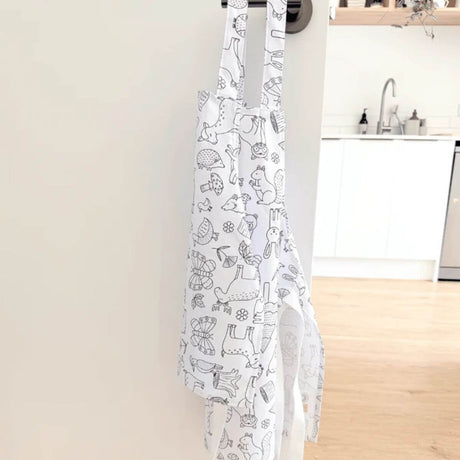 Colour Me Kids Colouring-In Apron Set – Woodland Wonders - Funky Gifts NZ