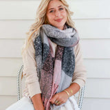 Comfort Scarf - Grey Pink - Funky Gifts NZ