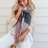 Comfort Scarf - Grey Pink - Funky Gifts NZ