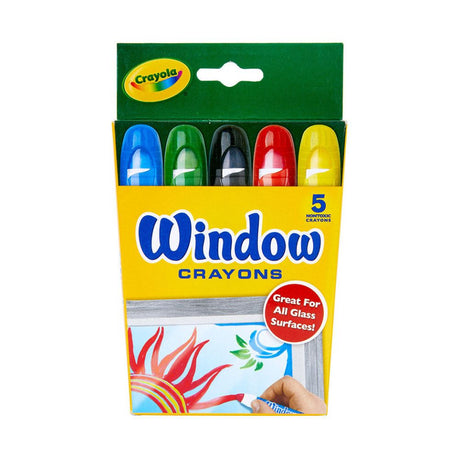 Crayola Washable Window Crayons 5pk - Funky Gifts NZ